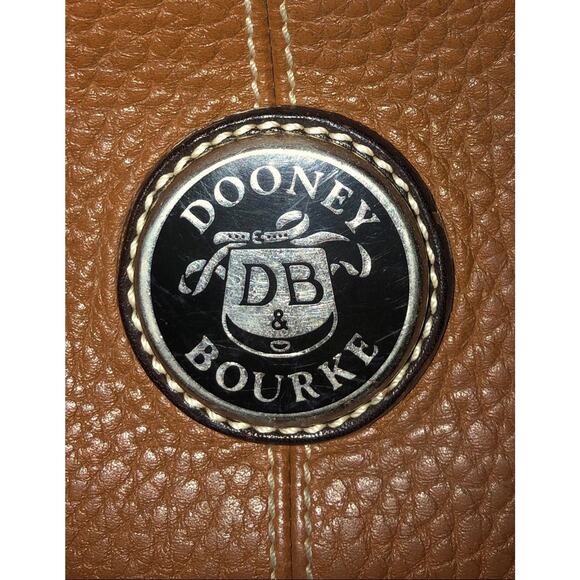 Dooney & Bourke bag shoulder bag Cognac pebbled leather - Picture 2 of 12